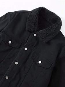 Custom Style Men Denim Jackets High quality Men Denim Jackets new arrival Men Denim Jackets Fiber Woven Zipper Closure - Product Image 3