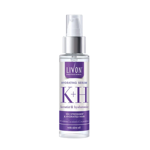 Sérum capillaire à la kératine et à l'acide hyaluronique, huile d'olive, hydratation, anti-frisottis, brillance des cheveux, douceur, non toxique, soin capillaire unisexe, 100 ml - Product Image 1