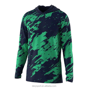 Unisex <b>Red</b> Solid <b>Long</b> <b>Sleeve</b> Hoodie Quick Dry UPF 50 100% Polyester 160g Fishing Wear - Product Image 6