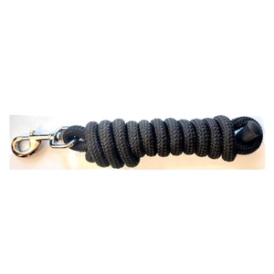 Royal Black Cotton <b>Lead</b> <b>Rope</b> for Riding Sturdy Poly Brass Snap with Custom Logo Portable Equestrian Horse Racing <b>Lead</b> <b>Rope</b> - Product Image 4