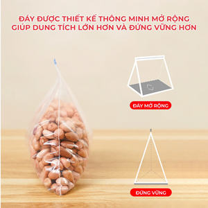 Bolsa de plástico con cremallera para microondas hecha en Vietnam, resistente a altas temperaturas para almacenamiento de alimentos en refrigerador, producto caliente - Product Image 6