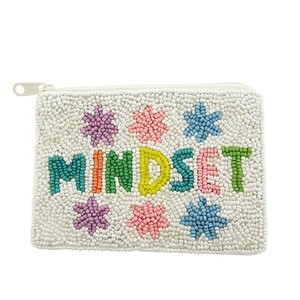 Porte-monnaie carré tendance brodé de perles avec fermeture éclair, mini-portefeuille fait main pour usage quotidien, pochette à monnaie, cadeau idéal pour femme - Product Image 4