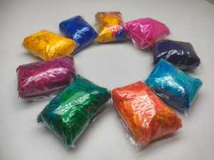 100% Pure Mulberry Multicolor Sari Fibra de seda residuos patrón Natural hilo arte pared pintura arte artesanía cuerda decorativa fabricación - Product Image 5