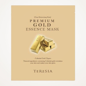 Masques pour le visage coréens K-Beauty Tereusia Premium Gold Essence Mask Sheet Pack 10 feuilles Fabriqués en Corée - Product Image 1