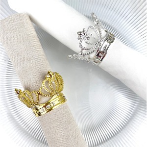 Anillo para Servilletas con Detalles Minimalistas de Cristal para Eventos Reales, Fiestas de Cumpleaños y Regalos Premium, Decoración Elegante para Mesa - Product Image 3