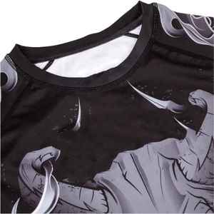 Camiseta de Compresión con Estampado por Sublimación Completa para Hombre, Ropa Deportiva para Entrenamiento, Camiseta de Compresión para Moldear Músculos, Proveedor Mayorista - Product Image 5