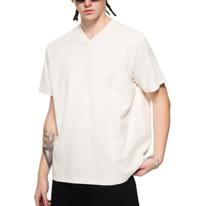 245 Gsm <b>Drop</b> Shoulder Men's 100% Cotton Acid Wash T-shirt Custom Logo Regular Fit O-Neck Short Sleeve Street Style Anti-shrink - Product Image 1