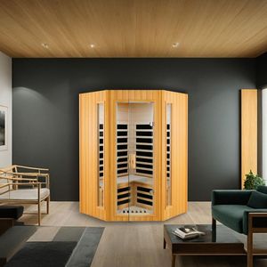 Sauna Interior de Infrarrojos Lejanos para Dos Personas, Fabricada con Madera de Hemlock - Product Image 2