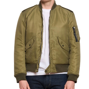 Nouvelle veste bomber en satin zippée tendance 2019 pour hommes, personnalisable, 100 % fibre de polyester, décontractée, imperméable, grandes tailles - Product Image 1
