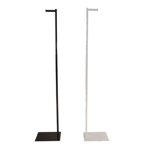 Expositor de ropa metálico resistente Bros Display, moderno, independiente, plegable, con estantes escalonados, solución de exhibición para minoristas. - Product Image 1