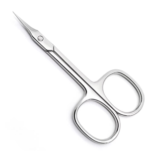 Ciseaux à cuticules de qualité supérieure en acier inoxydable réutilisables avec lame incurvée extra fine pour manucure et pédicure, soin des ongles - Product Image 1