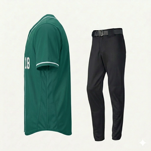 Conjunto de Uniforme de Béisbol Personalizado al por Mayor |   Tela Ligera y Transpirable |   Ropa Deportiva para Equipos de Softbol Sublimada OEM - Product Image 3