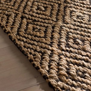 Vente directe usine – Tapis en chanvre et jute indiens personnalisés, tissés à la main, ensembles de tapis de sol avec dimensions sur mesure, tapis écologiques recyclés - Product Image 3