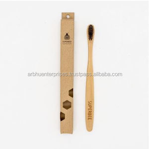 Brosse à dents en bambou naturel, écologique, manuelle, avec manche en bois, pour soins bucco-dentaires, vente en gros, fournitures dentaires durables, pack d'achat en gros - Product Image 2
