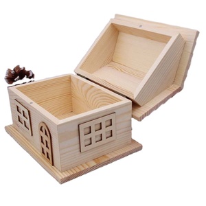Cadeaux islamiques Mosquée du croissant Sadaquah Box Ramadan Tirelire en bois Eid Mubarak avec comptoir - Product Image 3