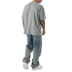 Camisetas de Hombre al por Mayor con Lavado Ácido, Logotipo Personalizado, 100% Algodón Jersey, Tejido Grueso y Cómodo, Camisetas Extra Grandes para Hombre - Product Image 3