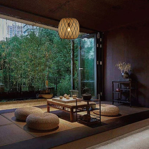 Top Trending Bamboo Rattan Hanging Lamp Natural Woven Ceiling <b>Light</b> For Living Room Decor - Product Image 6