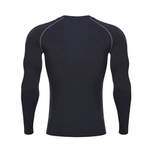 High Quality Design Fitness Quick Dry Compression T-shirt for <b>Men</b> Outdoor Training Running Gym Flatlock Seam Compression T-Shirt - Product Image 6