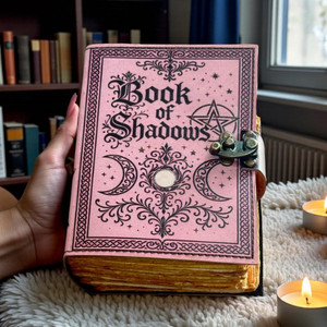 Diario de Piedra Grande Hecho a Mano, Libro de las Sombras |   Diario de Cuero Grimoire |   Cuaderno de Papel con Borde Irregular para Hechicería |   Regalo Espiritual - Product Image 4