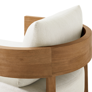 Chaise longue de qualité supérieure en teck massif, durable, confortable, avec coussin, design moderne et minimaliste, pour piscine, hôtel, villa, resort. - Product Image 6