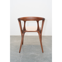 Chaise de salle à manger en bois de noyer, design italien moderne, fauteuil rembourré en cuir pour restaurant, hôtel, appartement PISANO