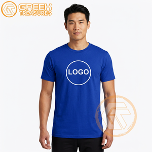 GREEK TREASURES Camiseta de manga corta con cuello redondo y forro polar 100% algodón para hombre, fraternidad griega Sigma, transpirable, de secado rápido, corte regular - Product Image 3