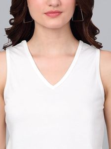 Sleeveless <b>Top</b> Ladies' Casual T-Shirt Winter Hot Selling Y2K Style O-Neck Collar Eco-Friendly Polyester - Product Image 3
