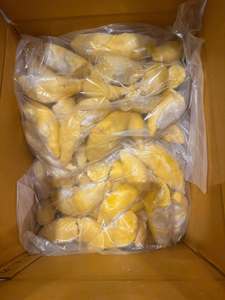 Pulpa de Durian Congelada IQF envasada al vacío, forma alargada, dulce natural, sin aditivos - Product Image 1