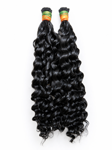Extensions de cheveux humains vierges Remy du Vietnam en vrac, double trame, style vague rebondissante, toutes couleurs, adaptées à la permanente - Product Image 4