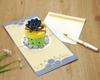 Carte de visite personnalisée pour joyeux anniversaire 3D pour remercier votre client ou votre partenaire du Vietnam HMG