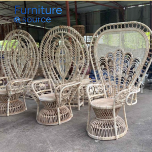 Meilleur prix Fauteuil en bambou et rotin Confortable Mousse Durable Design artisanal Extérieur Intérieur Patio Meubles de maison OEM ODM - Product Image 6