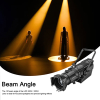 Projecteur LED profilé SHEHDS 250W RGBWAUV CRI 90 5500K 19 degrés à focale fixe DMX LEKO pour scène de théâtre et concert
