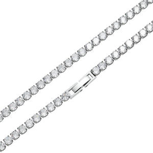 Oferta Especial: Collar de Cadena de Tenis de Lujo con Brillantes, Estilo Hip Hop, Moissanita Helada, Certificado IGI, Unisex, Chapado en Oro, Competitivo - Product Image 6