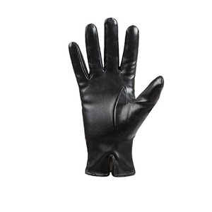 <b>Black</b> <b>Leather</b> <b>Gloves</b> Length Durable Winter Wear Casual Style <b>Leather</b> <b>Gloves</b> For <b>Man</b> - Product Image 2