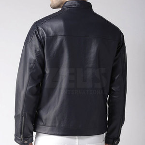 2026 High Quality Leather <b>Jacket</b> Customized Logo Leather <b>Jacket</b> Fashion Clothing Leather <b>Jacket</b> For Men - Product Image 5