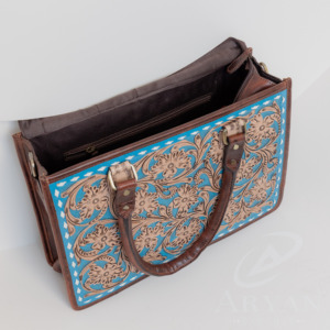 Nuevos bolsos de mano hechos a mano de Cuero 100%, bolsos de mano de cuero genuino ocultos, bolsos cruzados de piel de vaca occidental para mujer - Product Image 6