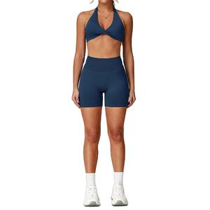 Conjunto de Yoga de Última Moda, Sujetador Deportivo de Alto Impacto y Leggings para Mujer, Ropa Deportiva para Gimnasio, Personalización de Logotipo Disponible - Product Image 2