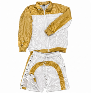 Conjunto de chándal de invierno con capucha y cremallera de talla grande personalizado, de dos piezas, de nailon - Product Image 4
