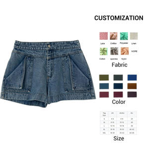 Shorts en jean pour femmes, vente en gros directe d'usine, prix abordable, quantité OEM, shorts décontractés et tendance 2026 - Product Image 3