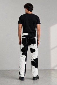 Pantalon en cuir de vachette pour homme, style urbain, finition durable, étiquette personnalisée, service de fabrication en gros - Product Image 5