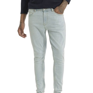 Pantalones Vaqueros de Mezclilla Elásticos con Estampado Urbano de Buena Calidad y Estilo Moderno, Pantalones Vaqueros Personalizados para Hombre, Transpirables - Product Image 1