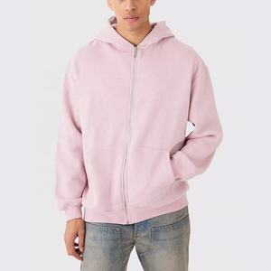 Sweat à capuche en polaire lourd de qualité supérieure pour homme, coupe classique, sans cordon, design streetwear, hiver 2026 - Product Image 4