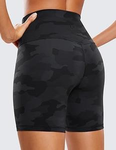 Shorts de yoga moulants taille haute pour femme, couleur noire unie, respirants, effet push-up fessier, coupe slim, style cycliste - Product Image 6