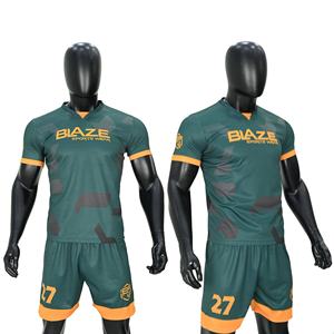 ชุดเสื้อฟุตบอลแขนสั้นสำหรับผู้ชายชุดเสื้อฟุตบอลชุดนักบอลเสื้อใส่ต่อสู้สำหรับผู้ใหญ่ขายส่ง - Product Image 5