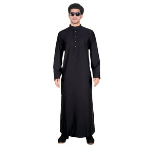 Ropa y Accesorios de Boda Musulmana Tradicional Árabe Estilo Saudí, Jubba Thobe de Seda, Transpirable, Ligero y de Alta Calidad - Product Image 1