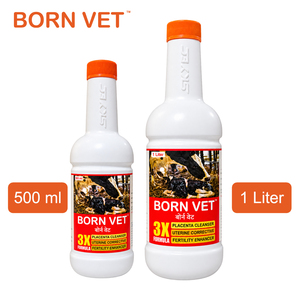 Tonique utérin à base de plantes BornVet pour bovins, buffles, moutons et chèvres, pour les soins post-accouchement du placenta et de l'utérus |   Emballage : 1 litre - Product Image 6