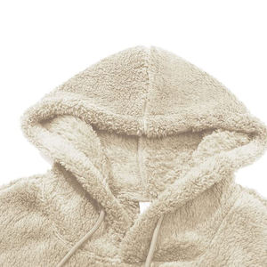 Sudadera con Capucha de Forro Polar para Hombre, Estilo Casual, Urbano, Corte Holgado, Moda Urbana, Venta al Por Mayor OEM, Ropa de Invierno - Product Image 3