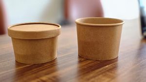 16 OZ Single Wall Eco-Friendly Kraft Paper <b>Cup</b> Bowl Set <b>Disposable</b> Food Packaging Custom Printed Takeaway Drink Meal Containers - Product Image 2