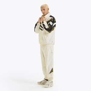 Men's Color Block Tracksuit Full Length Zipper Closure Regular Fit Stand Collar Geometric Pattern Sporty Casual Wear Autumn - Product Image 3