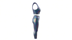 Ensembles de yoga pour femmes, best-sellers, respirants, légers, unis, taille XXL, taille élastique, devant personnalisé, vêtements de sport écologiques - Product Image 4